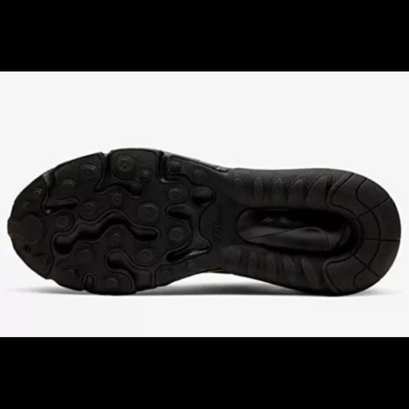 Nike Air Max React 270 GS Black Smoke Grey Cv9638 - Picture 6 of 7